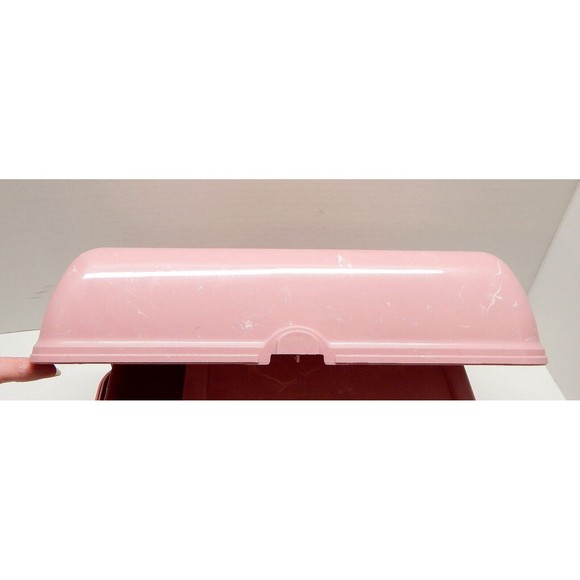 Caboodles On The Go Girl Pink Makeup Classic Carrying Case Box Marbleized Pink - Picture 10 of 14